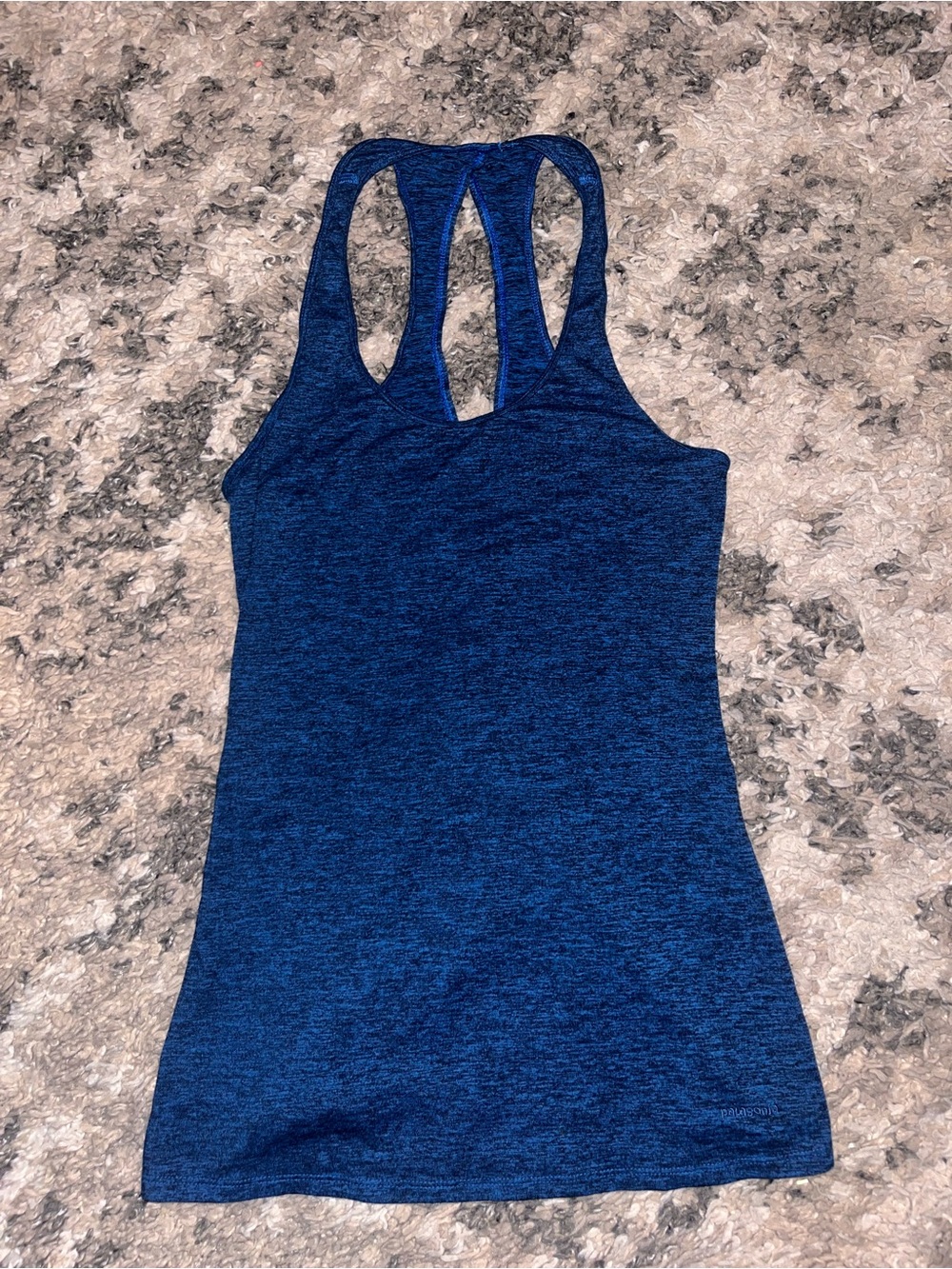 Patagonia Blue Racerback Heathered Tank